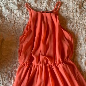 FLAWLESS SOLID DRESS IN CORAL